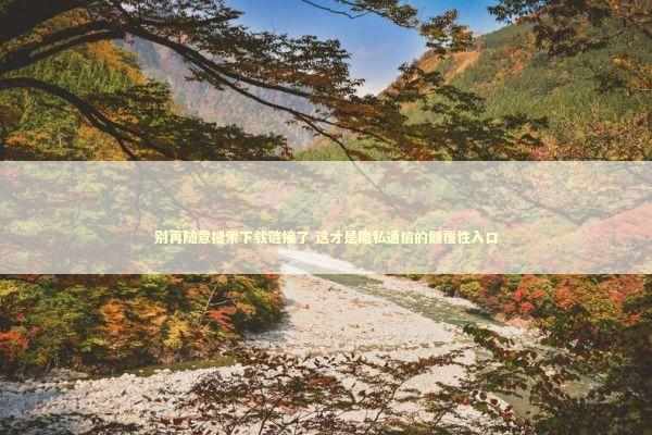别再随意搜索下载链接了 这才是隐私通信的颠覆性入口 别再随意搜索下载链接了 这才是隐私通信的颠覆性入口 新闻